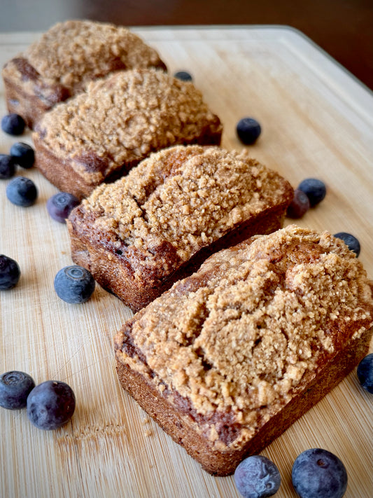 [NEW] Blueberry Crumble Mini Loaves